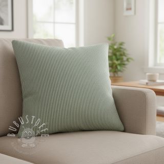 Dekostoff DOBBY Colored stripe bottle green