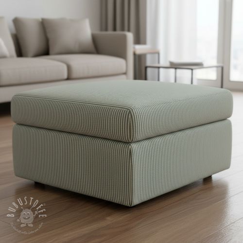 Dekostoff DOBBY Colored stripe bottle green