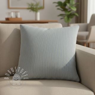 Dekostoff DOBBY Colored stripe blue