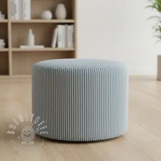 Dekostoff DOBBY Colored stripe blue