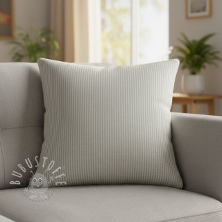 Dekostoff DOBBY Colored stripe light grey