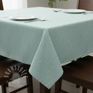 Dekostoff DOBBY Colored stripe mint