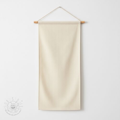 Dekostoff DOBBY Colored stripe naturel