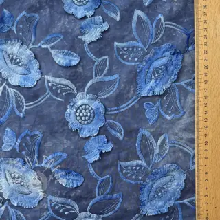 Baumwollstoff TIE DYE EMBROIDERY Flora design B
