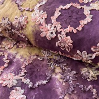 Baumwollstoff TIE DYE EMBROIDERY Eva tape design D