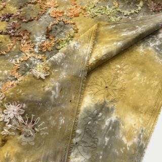 Baumwollstoff TIE DYE EMBROIDERY Eva tape design E