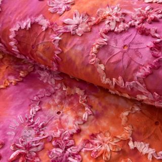 Baumwollstoff TIE DYE EMBROIDERY Eva tape design F