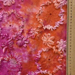 Baumwollstoff TIE DYE EMBROIDERY Eva tape design F