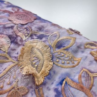 Baumwollstoff TIE DYE EMBROIDERY Flora design C