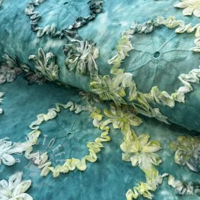 Baumwollstoff TIE DYE EMBROIDERY Eva tape design B