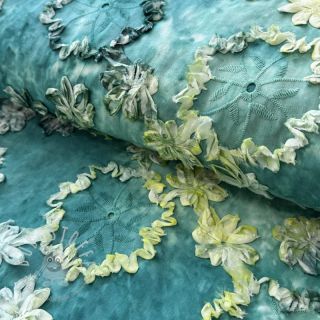 Baumwollstoff TIE DYE EMBROIDERY Eva tape design B