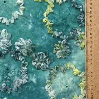 Baumwollstoff TIE DYE EMBROIDERY Eva tape design B