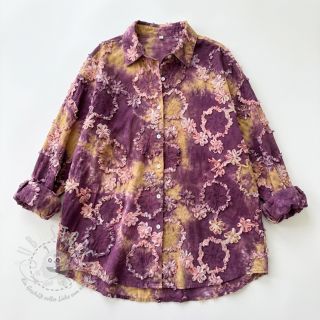 Baumwollstoff TIE DYE EMBROIDERY Eva tape design D