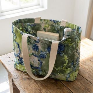 Baumwollstoff TIE DYE EMBROIDERY Eva tape design A