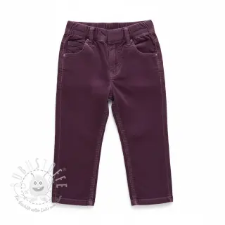 Feincord aubergine