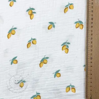 Double gauze/musselin Fruits lemon ORGANIC