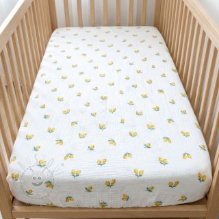 Double gauze/musselin Fruits lemon ORGANIC