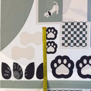 Baumwollstoff Dog PANEL digital print