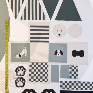 Baumwollstoff Dog PANEL digital print