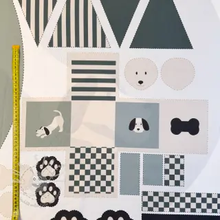 Baumwollstoff Dog PANEL digital print