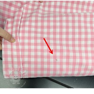 Baumwollstoff Check rosa 2nd class