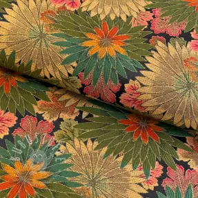 Dekostoff jacquard Matcha allover kaki