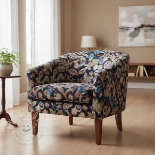 Dekostoff jacquard Neroli allover nuit