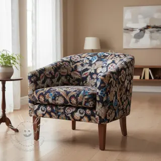 Dekostoff jacquard Neroli allover nuit