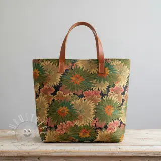 Dekostoff jacquard Matcha allover kaki