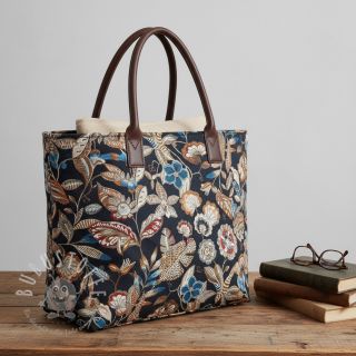 Dekostoff jacquard Neroli allover nuit