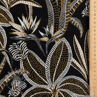 Dekostoff jacquard Moranto allover noir