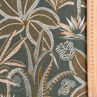 Dekostoff jacquard Moranto allover kaki