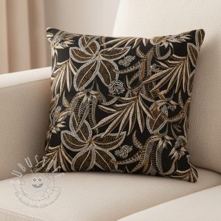 Dekostoff jacquard Moranto allover noir