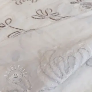 Baumwollstoff EMBROIDERY Loom En Light off white