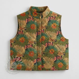 Dekostoff jacquard Matcha allover kaki