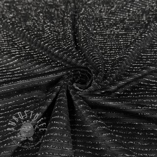 Samt VELVET LUREX Stripe black