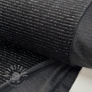 Samt VELVET LUREX Stripe black