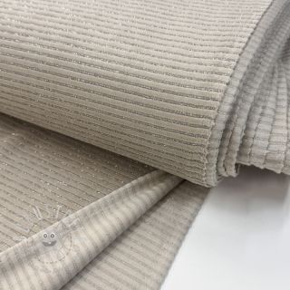 Samt VELVET LUREX Stripe beige