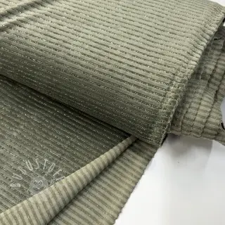 Samt VELVET LUREX Stripe camo green