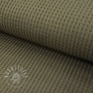 Strickstoff WAFFLE BIG KNIT khaki