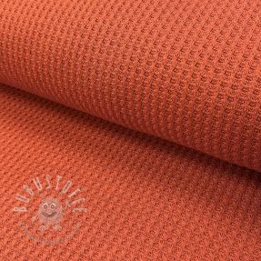 Strickstoff WAFFLE BIG KNIT rust