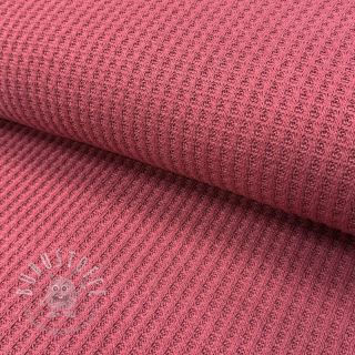 Strickstoff WAFFLE BIG KNIT dark salmon
