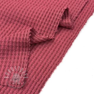 Strickstoff WAFFLE BIG KNIT dark salmon