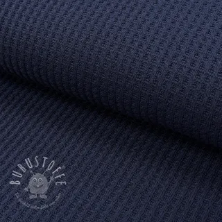 Strickstoff WAFFLE BIG KNIT navy