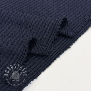 Strickstoff WAFFLE BIG KNIT navy