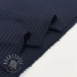 Strickstoff WAFFLE BIG KNIT navy
