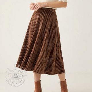 Samt VELVET LUREX Stripe dark brown
