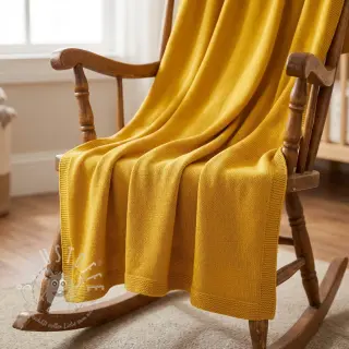 Strickstoff BABY KNIT ochre