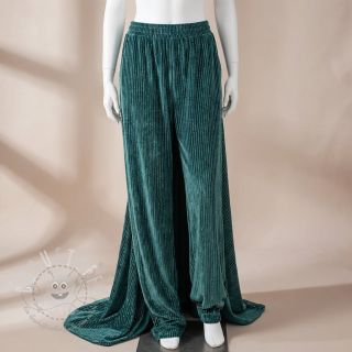 Samt VELVET LUREX Stripe forest green