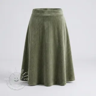 Samt VELVET LUREX Stripe camo green